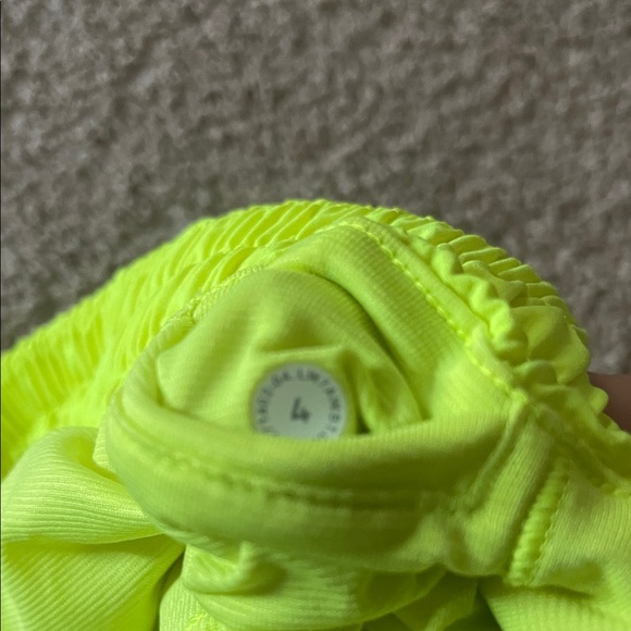 Lululemon Athletica Neon Yellow Shorts - Picture 2 of 3